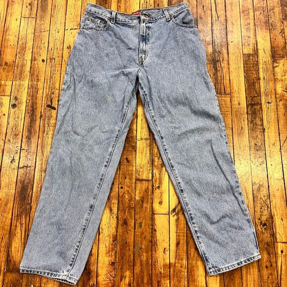 vintage women's Levi's 550 red tab relaxed fit taper leg light wash 100% cotton - Picture 1 of 7